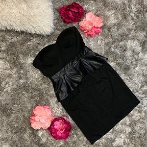 Jessica Simpson Partial Leather Dress Women size 6